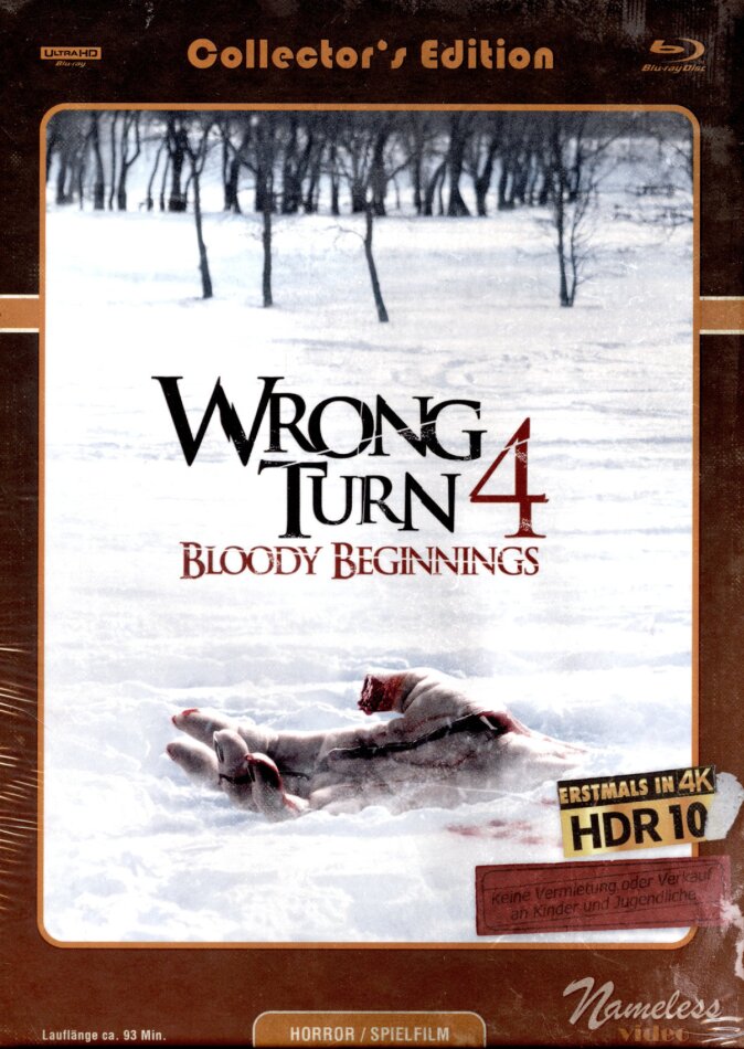 Wrong Turn 4: Bloody Beginnings (2011) Cover C, Limited Collector's Edition, Mediabook, Uncut, 4K Ultra HD + Blu-ray