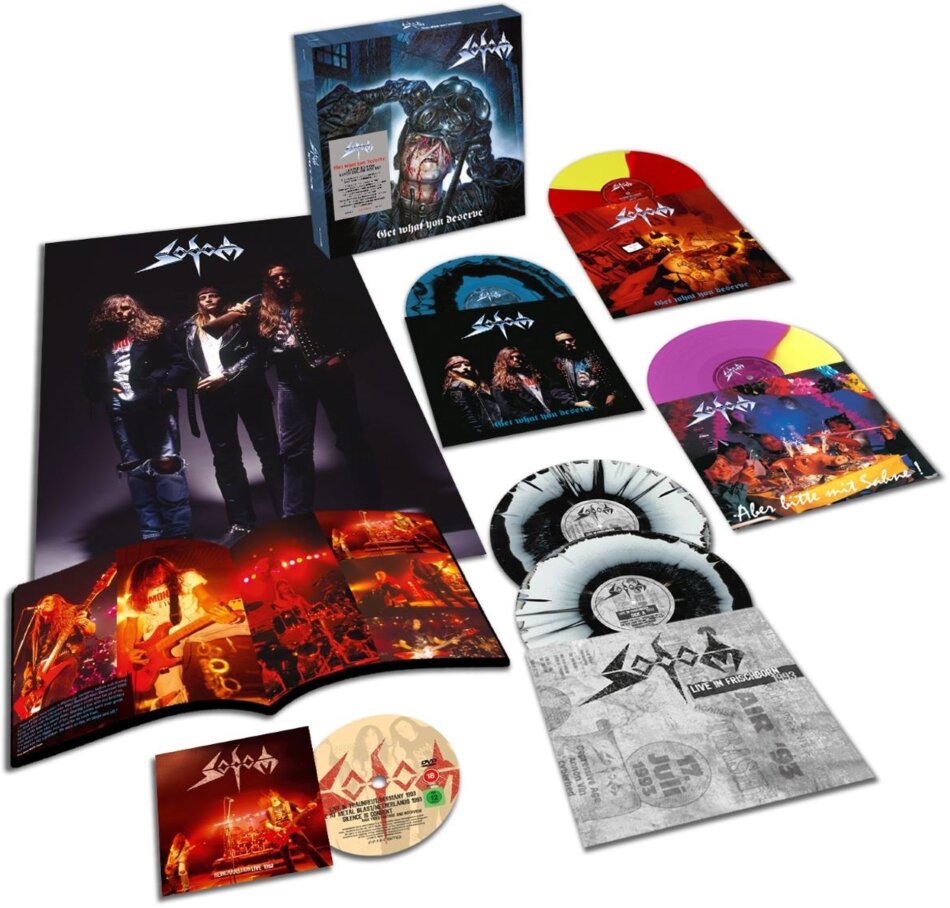 Sodom - Get What You Deserve 2026 Reissue, Deluxe Boxset, BMG Rights Management, Colored, 5 LPs + DVD