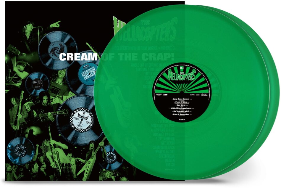 The Hellacopters - Cream Of The Crap! Collected Non-Album Works Vol. 3 Tranparent Green Vinyl, 2 LPs