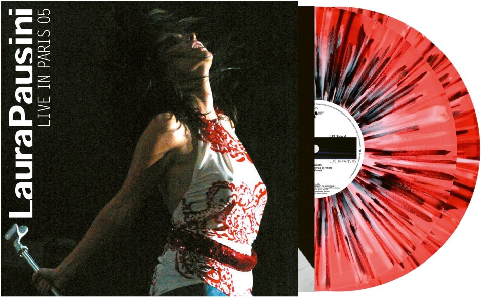 Laura Pausini - Live In Paris 05 Red/Black Splatter Vinyl, 2 LPs