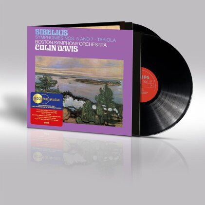 Boston Symphony Orchestra, Jean Sibelius (1865-1957) & Sir Colin Davis - Symphonies 5 & 7 / Tapiola (Decca Pure Analogue, Decca, 2026 Reissue, 2 LP)