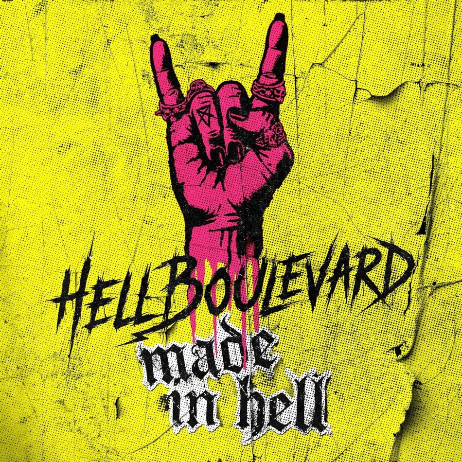 Hell Boulevard - Made In Hell Neon Yellow with Pink Splatter Vinyl, LP