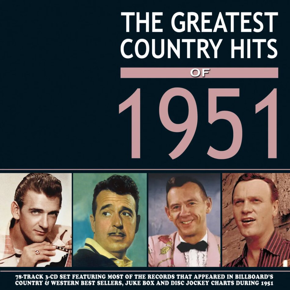 Greatest Country Hits Of 1951 4 CDs