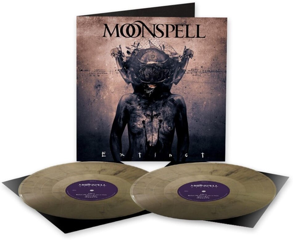 Moonspell - Extinct 2025 Reissue, Indie Exclusive, Napalm, Gold Black Marbled Vinyl, 2 LPs