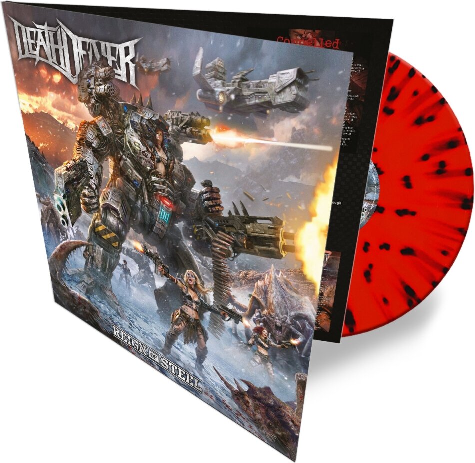 Death Dealer - Reign Of Steel Red Clear Splatter Vinyl, LP