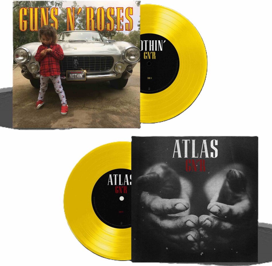 Guns 'N' Roses - Nothin'/Atlas Limited Edition, Canary Yellow Vinyl, 7" Single