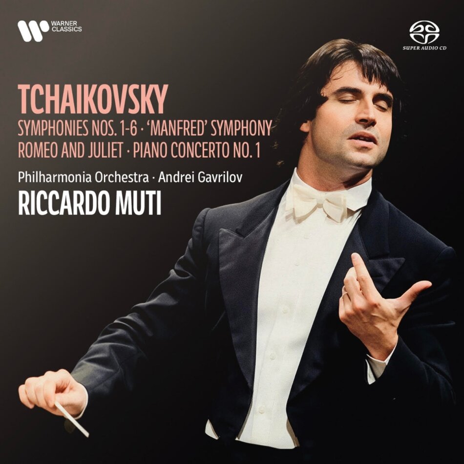 Peter Iljitsch Tschaikowsky (1840-1893), Riccardo Muti, Andrei Gavrilov & Philharmonia Orchestra - Sinfonien 1-6, Manfred, Romeo & Juliet, Piano Concerto No. 1 5 Hybrid SACDs