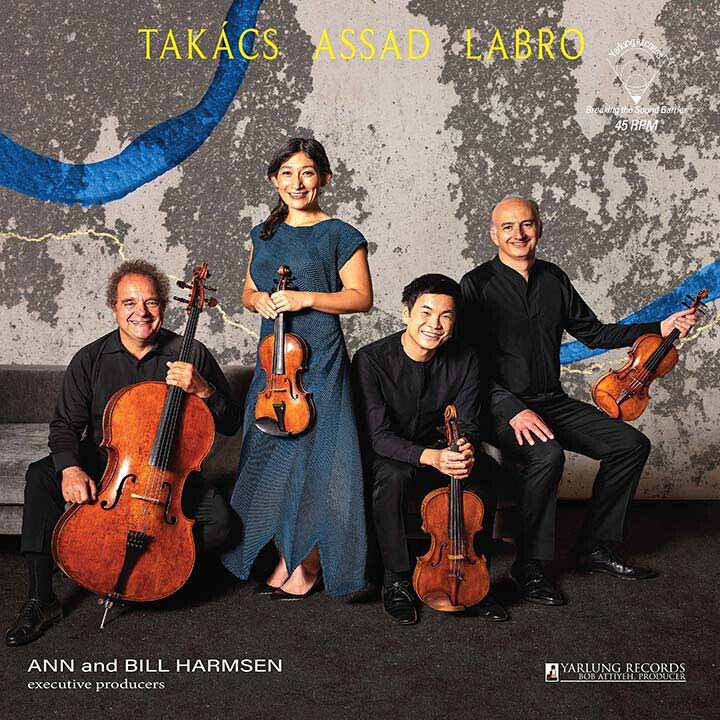 Takacs Quartet, Bryce Dessner (The National), Julien Labro, Clarice Assad & Kaija Saariaho (*1952) - Takacs Assad Labro LP