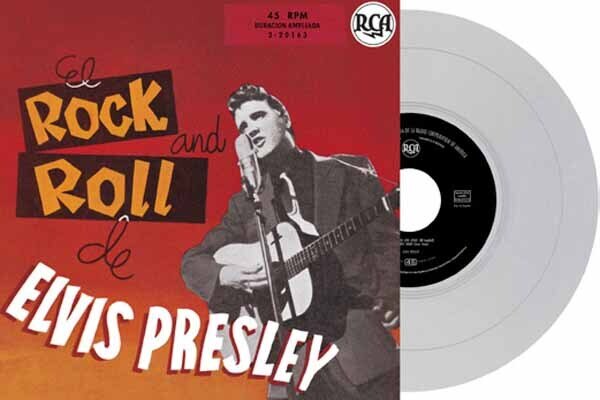 Elvis Presley - Ep Étranger N°19 - El Rock And Roll De Elvis Presley (Spain) Silver Vinyl, 7" Single