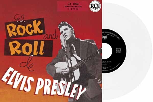 Elvis Presley - Ep Étranger N°19 - El Rock And Roll De Elvis Presley (Spain) White Vinyl, 7" Single