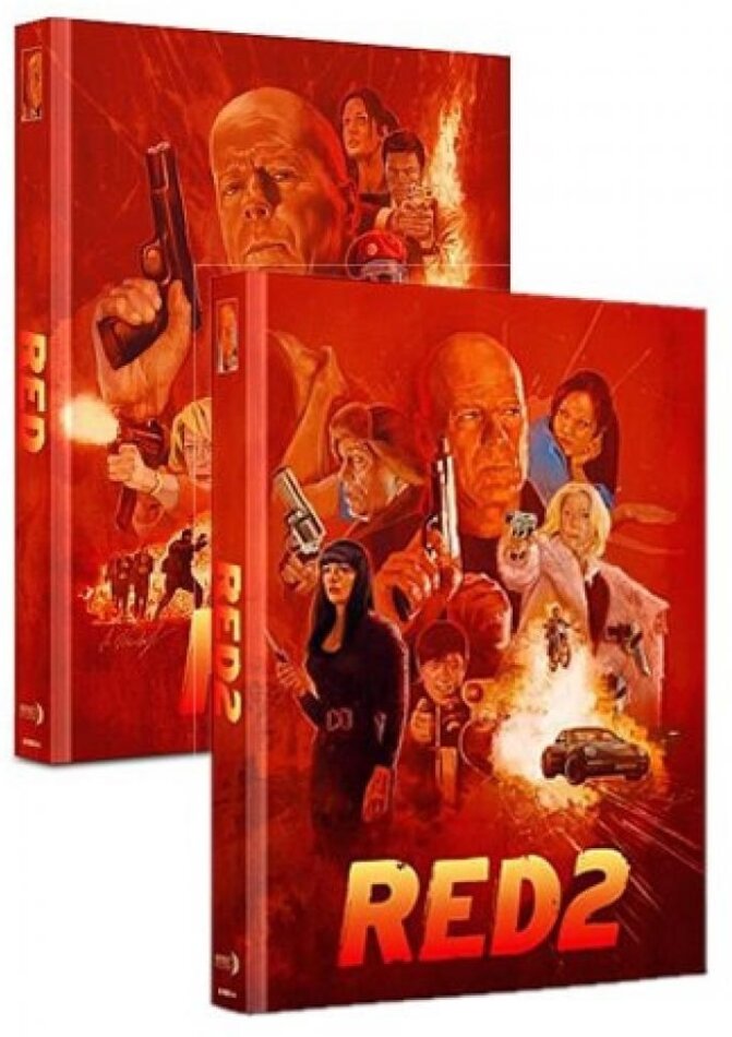 RED (2010) / RED 2 (2013) Cover A, Bundle, Limited Edition, Mediabook, 2 4K Ultra HDs + 2 Blu-rays