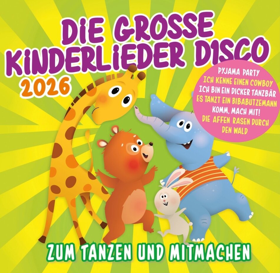 Die Grosse Kinderlieder Disco 2026 2 CDs