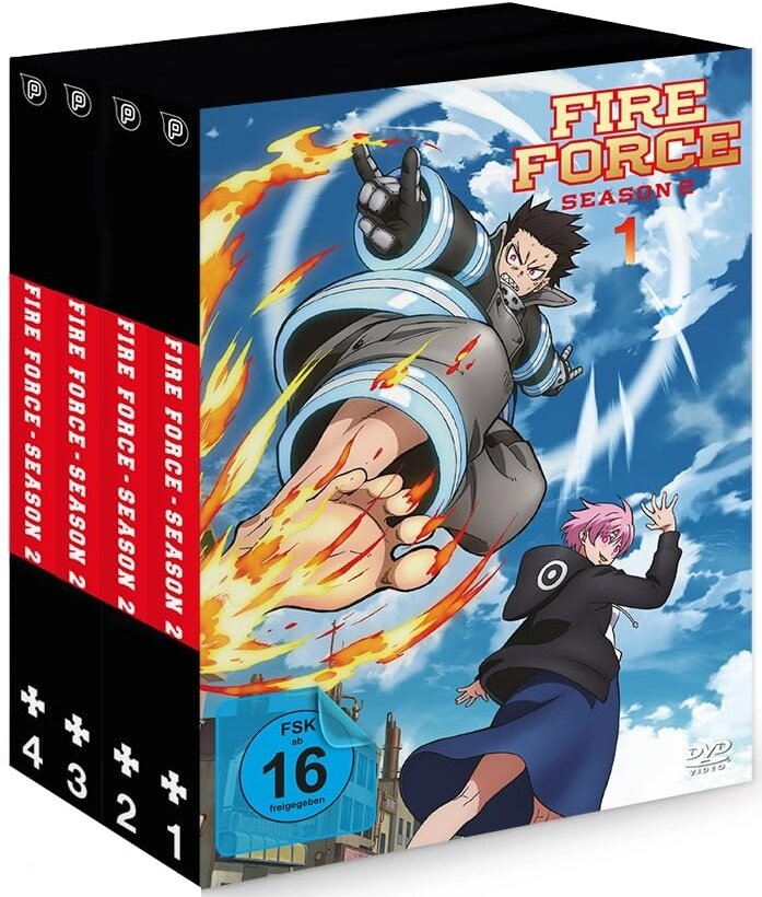 Fire Force - Staffel 2 - Vol. 1-4 Gesamtausgabe, 8 DVDs