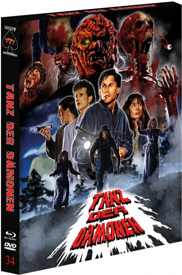Tanz der Dämonen (1990) Full Sleeve Scanavo-Box, + Bierfilz, Limited Collector's Edition, Blu-ray + DVD + CD