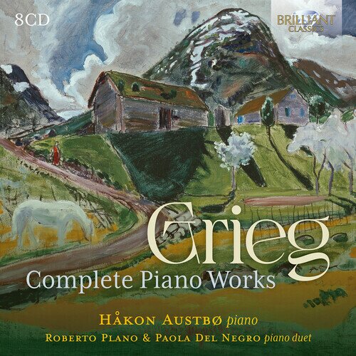 Edvard Grieg (1843-1907), Håkon Austbo, Roberto Plano & Paola del Negro - Complete Piano Works 8 CDs