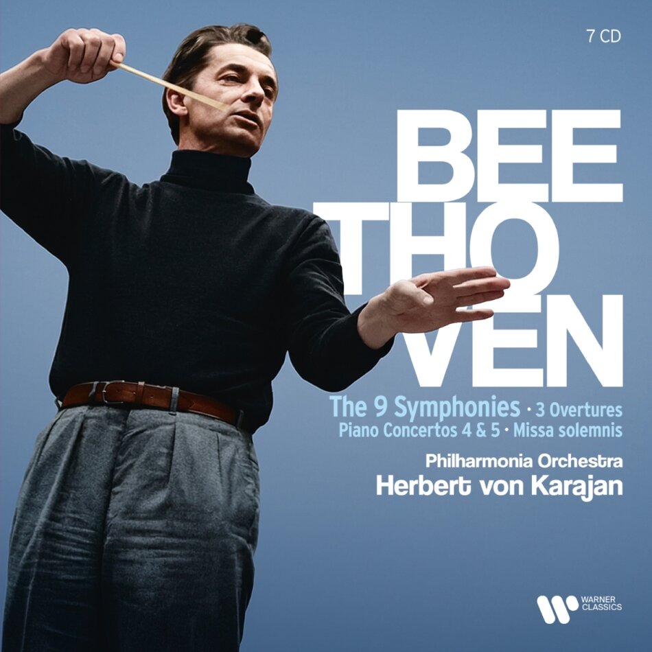 POL, Ludwig van Beethoven (1770-1827), Herbert von Karajan, Elisabeth Schwarzkopf & Christa Ludwig - Sinfonien 1-9,Missa solemnis,Klavierkonzerte 4&5 7 CD