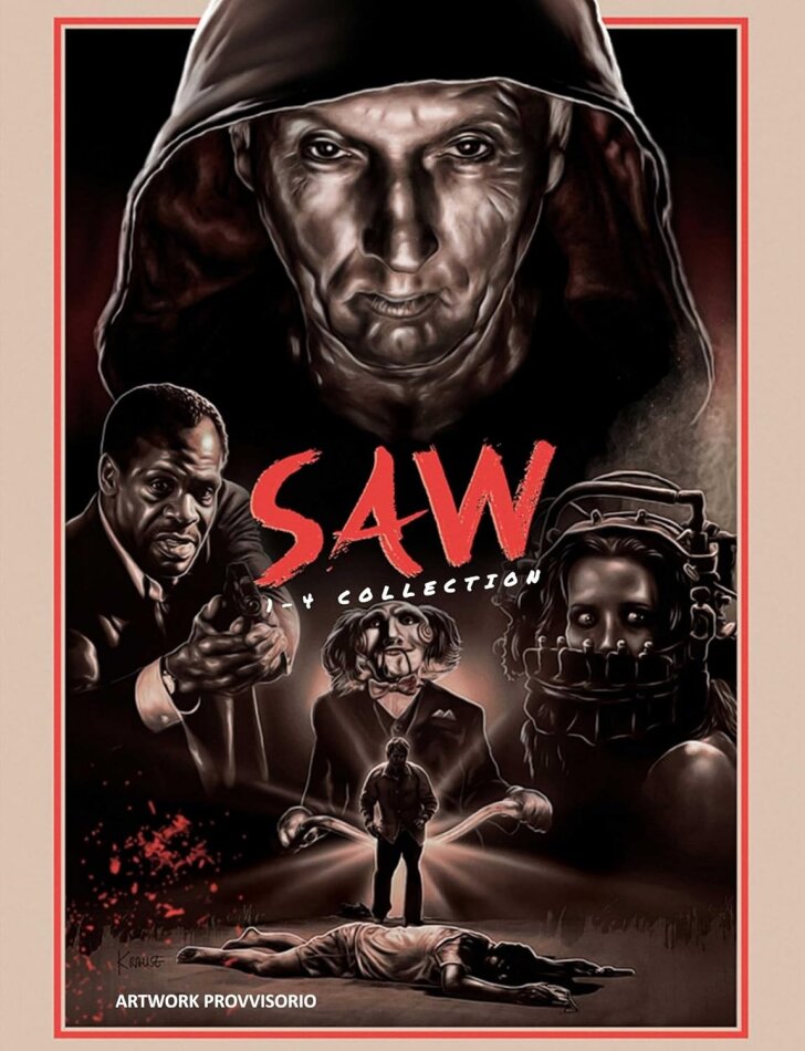 Saw 1-4 4 Film Collection, 4 4K Ultra HDs + 4 Blu-rays