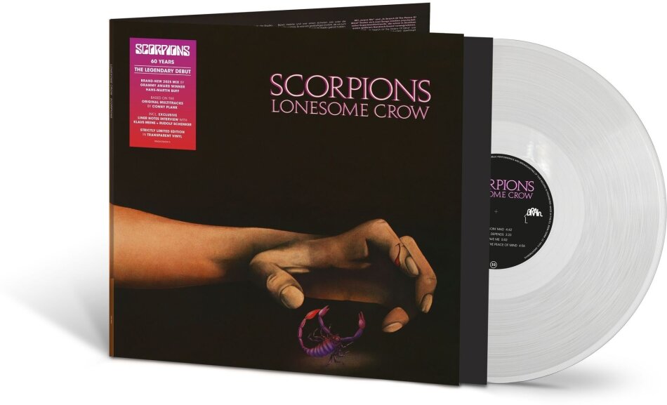 Scorpions - Lonesome Crow 2026 Reissue, 2025 Mix, Vertigo Berlin, Limited Edition, Transparent Vinyl, LP