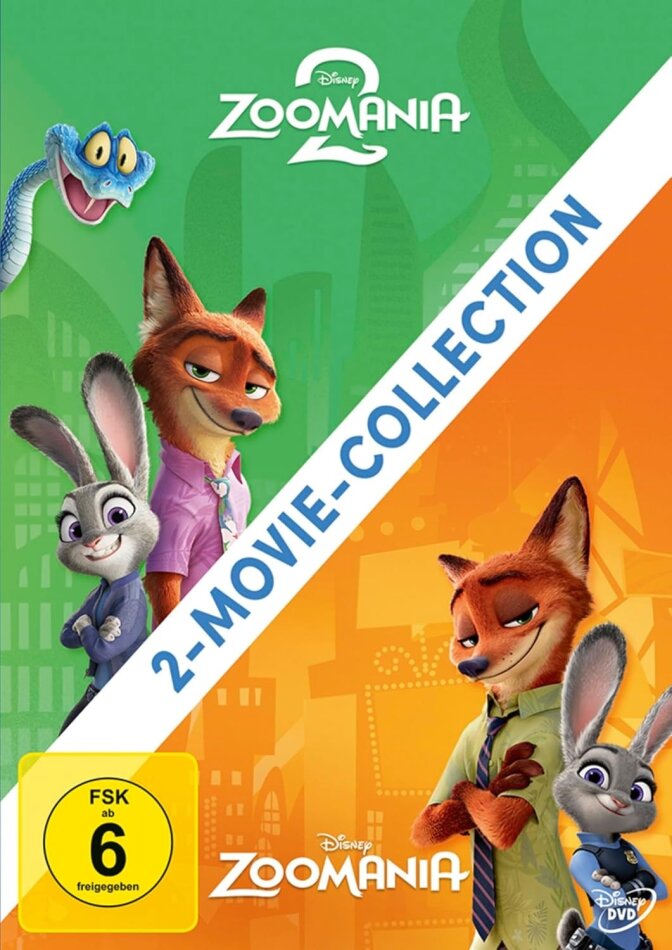 Zoomania (2016) / Zoomania 2 (2025) 2-Movie-Collection, 2 DVDs