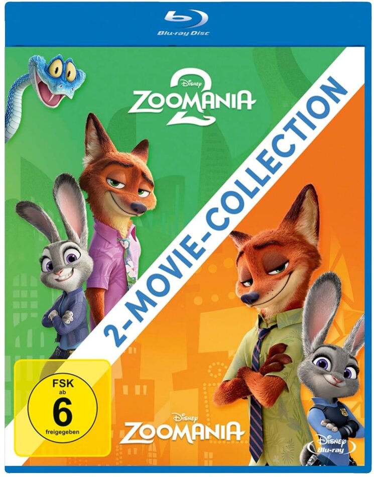 Zoomania (2016) / Zoomania 2 (2025) 2-Movie-Collection, 2 Blu-rays
