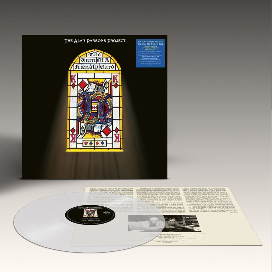 The Alan Parsons Project - Turn Of A Friendly Card 2026 Reissue, Half Speed Master, Clear Vinyl, LP